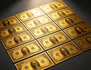 Set de Billetes de Oro de Películas de Terror de Halloween - Billetes Conmemorativos de Personajes Aterradoros Bañados en Oro de 24K para Decoración de Fiestas y Regalos - Product Image 1