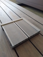 Planches de terrasse en composite bois-plastique anti-UV, décoratives, imperméables, durables, certifiées FSC, pour l'extérieur
