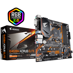GIGABYTE <span class=keywords><strong>B450M</strong></span> <span class=keywords><strong>AORUS</strong></span> <span class=keywords><strong>ELITE</strong></span> AMD AM4ซ็อกเก็ต Gaming เมนบอร์ด AMD Ryzen 7 3700X 8-Core 16-ด้ายปลดล็อกโปรเซสเซอร์เดสก์ท็อป - Product Image 1