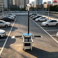 Gabinete de Vigilancia con Cámara Solar Portátil de Estructura Razonable, con Mástil de 2 Metros para Monitoreo de Exposiciones