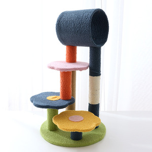 Creative Four-layer Flower-shaped <b>Cat</b> Climbing Scratchers Interactive Toy <b>Cat</b> Tree <b>Cat</b> <b>Scratching</b> <b>Post</b> - Product Image 5