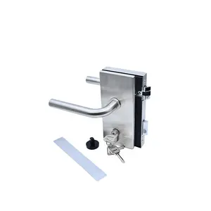 Entrance Safe Glass Door Lock Customized Luxury Door Lock Zinc Alloy Door Hardware Locks With Handle