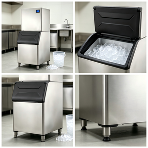 Commercial Split Ice Machine Floor <b>Standing</b> Ice Maker Energy Saving for Restaurant <b>Kitchen</b> - Product Image 3