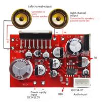 Amplification électrique professionnelle 12V DC 38W + 38W préampli stéréo TDA7379 + AD828 haut-parleur domestique 100W récepteurs amplificateurs