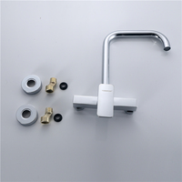 Mitigeur de cuisine à poignée unique, robinet de régulation dans le mur galvanisé avec robinet de tuyau d'eau à angle droit