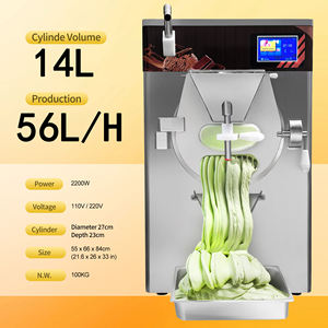 10 Programa 56L/H Horizontal lote congelador Super-prenium Maquinaria De <span class=keywords><strong>Heladeria</strong></span> Gelato encimera máquina de helados duros - Product Image 3