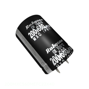 ตัวเก็บประจุแบบสแนป th ผ่านรู200MXC560MEFC22X40 560 uF 20% 200V คาปาซิเตอร์แบบมีรู560 uF จากผู้จัดจำหน่ายที่ได้รับอนุญาต - Product Image 1