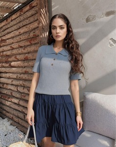 Mini jupe élégante de soirée d'été décontractée pour femmes, taille moyenne, solide, froncée, fournisseur de gros de vêtements
