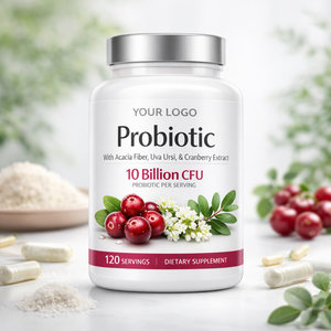 Complément Probiotique Naturel avec <span class=keywords><strong>Fibres</strong></span> <span class=keywords><strong>d</strong></span>'<span class=keywords><strong>Acacia</strong></span> et Extrait de Canneberge 10 Milliards <span class=keywords><strong>d</strong></span>'UFC Certifié GMP Capsules pour Adultes - Product Image 3