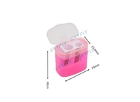 Taille-crayon double en plastique de haute qualité-en vrac pour étudiants professionnels et cadeau en gros pour usage de bureau