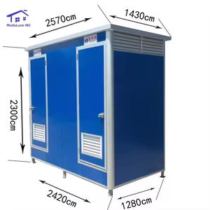 Fournisseur direct d'usine, toilettes portables, toilettes mobiles, toilettes de parc, WC extérieur, toilettes mobiles avec ensemble de douche - Product Image 1
