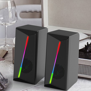 Haut-parleurs de bureau multimédia FTA3, lumière RGB, audio pour ordinateur portable et PC, volume élevé - Product Image 1