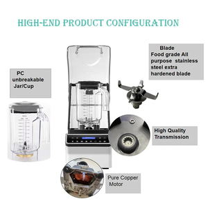 Licuadora Comercial a Batería de 1800W y 2L para Smoothies y Batidos, Multifuncional, de Alta Resistencia, Silenciosa y Potente para el Hogar - Product Image 4