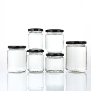 100Ml-1000Ml Luchtdichte Honingglazen Pot Met Deksel Saus Thee Jam Opslag En Container Glazen Blik Glazen Pot Voor Honing