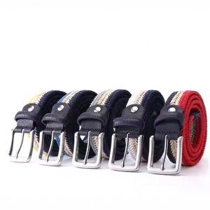 Cinturón Casual Ajustable de Lona con Mezcla de Paja y Cuerda Encerada Trenzada en Espiga para Hombres y Mujeres - Product Image 5