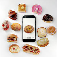 Groothandel op maat gemaakte acryl telefoonhouder met schattig dieren-/mode-/fruitdesign, opvouwbaar, thermische transfer