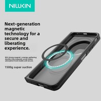 Étui de téléphone portable magnétique Nillkin Super Frosted Shiled Prop pour Vivo X Fold 6 avec protection de l'appareil photo et béquille