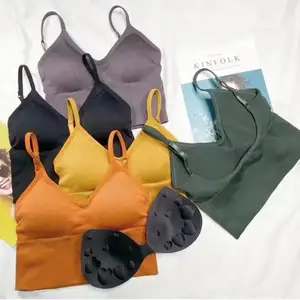 Low Price Manufacturers direct sales of the most popular U back chest sports Tube Top Wrapped Chest Girl Lady Vest Seamless Bra