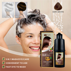 Shampoo Colorante <span class=keywords><strong>5</strong></span> in 1 Marrone Scuro 100ml con Estratto di Zenzero per Colorazione Rapida in <span class=keywords><strong>5</strong></span> Minuti Adatto per Donne di Alta Qualità - Product Image 5