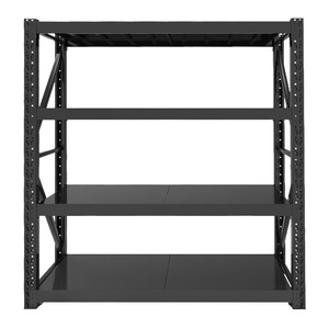 Warehouse Rack 5 Layer Adjustable Cold Rolled Steel Black Medium Sized Storage Rack For Factory Use - Product Image 2