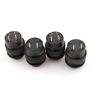 R16-503 잠금 없음 스위치 빨간색 Led 1.5A 250V 푸시 버튼 4 핀/2 핀 재설정 푸시 버튼 스위치 - Product Image 6