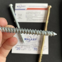 Tornillos para Concreto MALAXY, Tornillos de Cabeza Plana con Punta Torx, Tornillos para Concreto Zincados, Tornillos Avellanados de Estrella, Pernos Largos