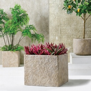 Fabriek Directe Verkoop Lichtgewicht Duurzame Rechthoekige Outdoor Cement Klei Beton Plantenbak Voor Tuindecoratie - Product Image 1