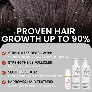 Champú y Acondicionador Activador de Folículos de Grado Clínico, Detiene la Caída del Cabello, Promueve el Crecimiento Visible, Cuidado del Cuero Cabelludo <span class=keywords><strong>con</strong></span> Tecnología Patentada Avanzada - Product Image 4
