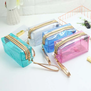 Cosmetic Zipper Pouch with PVC Material-Screen Printed Durable & Recyclable for Travel & Daily Use - Product Image 5