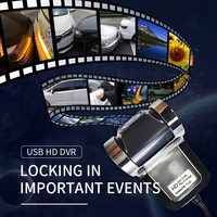 Caméra embarquée H8 Full HD, double objectif avant et arrière, enregistrement USB 64G, vision nocturne, caméra 1080P, DVR de voiture, boîte noire, enregistreur automatique