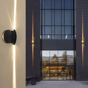 Lampe de rebord de fenêtre LED imperméable pour extérieur, couloir d'hôtel KTV, cadre de porte décoratif, 360 degrés, lampe de contour lumineux, applique murale 9W