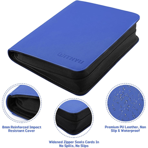 Classeur à fermeture éclair personnalisé pour cartes de baseball, 4 <span class=keywords><strong>pochettes</strong></span>, format 3x4, pour collectionneurs - Product Image 5
