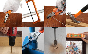 <span class=keywords><strong>BEHAPPY</strong></span>-Juego de herramientas de mano para el hogar, 108 piezas, con taladro eléctrico - Product Image 4