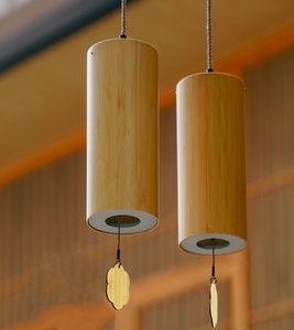 Eco-friendly Solid Bamboo Wind <b>Chime</b> Meditation Sound Healing Wind <b>Bell</b> Indoor Outdoor Garden Patio Hanging Crafts Decor - Product Image 3