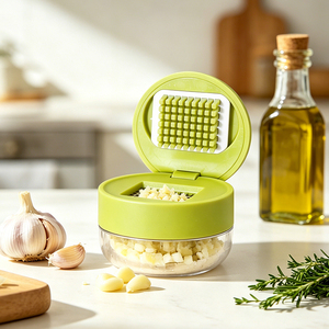 Presse-ail multifonction DF22, hachoir à ail, presse-ail de cuisine, hachoir à gingembre et oignon, outil pour écraser les aliments pour bébés - Product Image 1