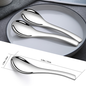 Cuchara de acero inoxidable para sopa de ramen china, cuchara grande para quenelles para restaurante,cuchara de servir perforada - Product Image 2
