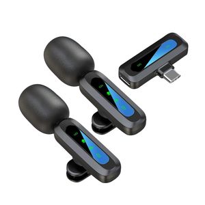 Micrófono Lavalier inalámbrico al por mayor para transmisión en vivo móvil al aire libre, grabación de entrevistas, reducción de ruido, micrófono nuevo - Product Image 2