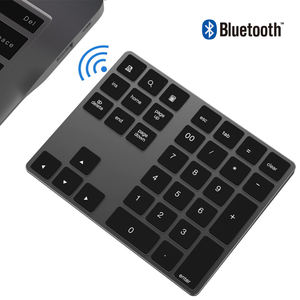 Mini Rechargeable BT 3.0 Wireless Aluminum <b>bluetooth</b> Numeric <b>Keyboard</b> for Windows Mac IOS Android OS - Product Image 4