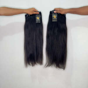 Wholesale Cambodian Natural Straight <b>human</b> <b>Hair</b> <b>Weave</b> Bundles, Curly Raw Indian Temple <b>Human</b> <b>Hair</b> Bundle with HD Closure - Product Image 1