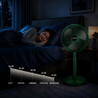 Ventilateur de bureau pliable portable rechargeable USB 2000 mAh, le plus vendu, pour le camping, la maison et le bureau