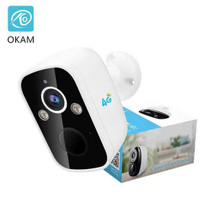 Okam 4G <b>Battery</b> <b>Camera</b> 2MP Wireless Solar Powered Night Vision Motion Detection Home Security Monitor - Product Image 1