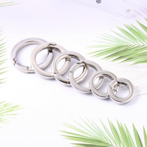 Boucle à ressort ouverte et plate en acier inoxydable pour bricolage Sac à bagages en acier au titane Accessoires de quincaillerie Bracelet Collier Crochets pour bijoux - Product Image 4