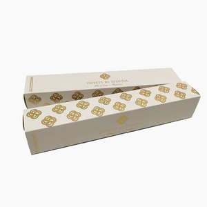 custom design white drawer paper box macaron display paper box for macaron 12pcs
