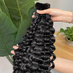 Extensiones de Cabello Virgen al por Mayor, Cabello Indio Crudo sin Trama, Ondulado, para Trenzas - Product Image 3