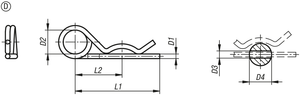 Muelle de Retorno K1137 KIPP de Aluminio Anodizado Incoloro con Bisagra de Resorte para Puerta y Tapa - Product Image 5