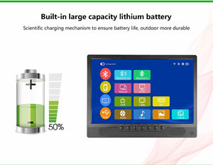 ทีวีพกพาขนาดเล็กแบบดิจิตอล HD LCD LED สำหรับใช้งานกลางแจ้ง ชาร์จไฟได้ พร้อมพอร์ต USB H-D-M-I และแบตเตอรี่ สำหรับใช้ในครัว ทีวีพกพาสำหรับครัว - Product Image 6