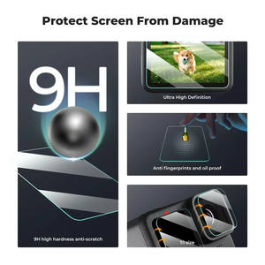 Protector de pantalla de vidrio templado HD de 0,33mm para GoPro Hero 13 12 11 10 películas protectoras de vidrio de lente 9H película de cobertura <span class=keywords><strong>completa</strong></span> de dureza - Product Image 5