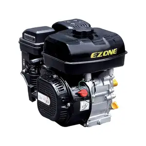 Ezone Ez-168Fc-1 Kecil 168F 6.5 Hp 6.5Hp Ohv Silinder Tunggal Mesin Bensin 4 Tak dengan Peredam