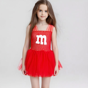 Gaun Tulle kacang permen <span class=keywords><strong>coklat</strong></span> untuk anak-anak rok Anime kartun anak perempuan pakaian pertunjukan pakaian untuk Halloween - Product Image 1