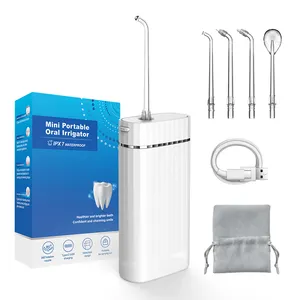 Teeth Oral Household And Toothbrush Cordless Jet Irrigator Pick Water Flosser Dental Deformable Pocket Size Water Flosser Care